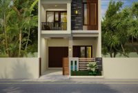 Desain rumah kost 15 x 5 2lantai