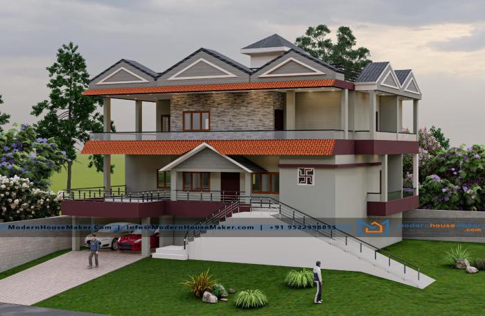 Desain rumah luas tanah 63