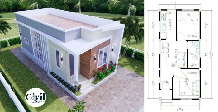 Desain rumah lebar depan 4 meter