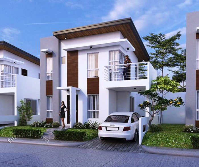 Desain rumah minimalis 2 lantai dan kontrakan