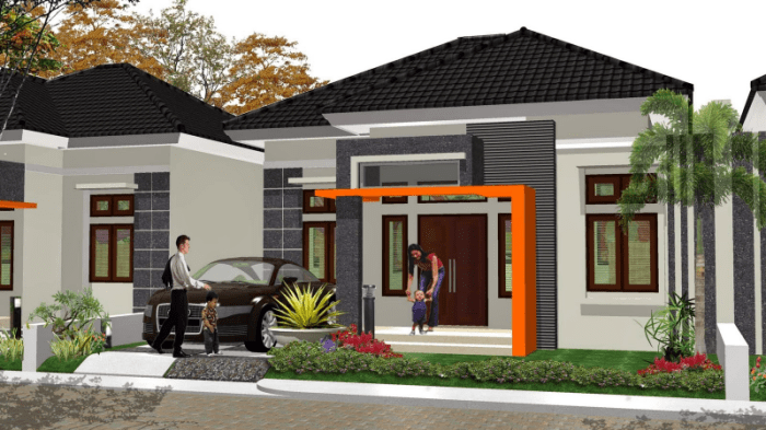 Desain rumah masa kini ukuran 6x15