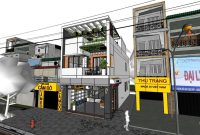 Desain rumah lebar 6x15meter luas 90