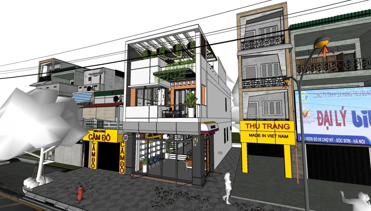 Desain rumah lebar 6x15meter luas 90