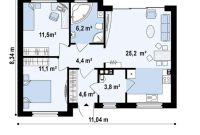 Desain rumah luas tanah 63