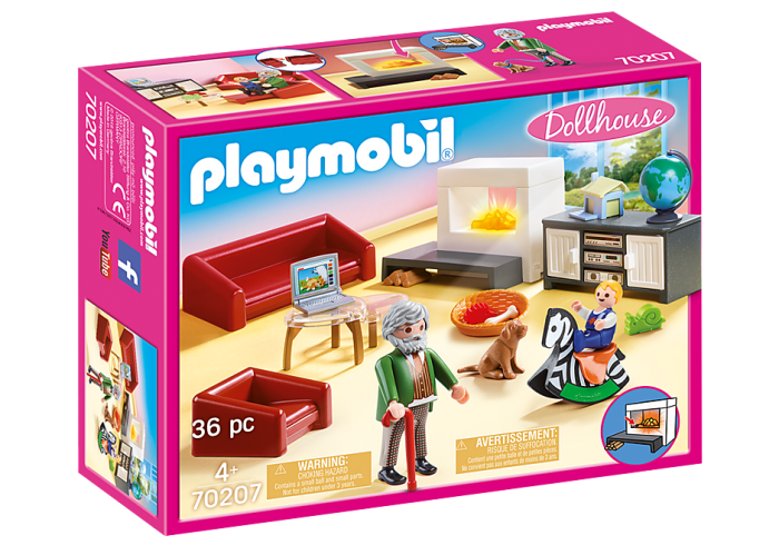 Playmobil dollhouse room living