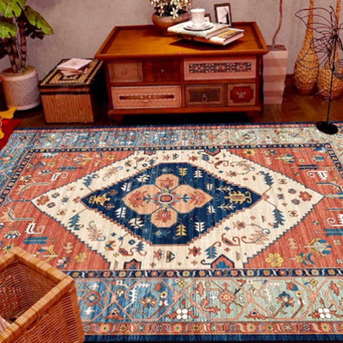 Boho teppich wohnzimmer