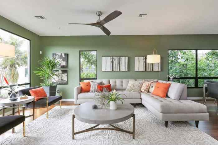 Green living wall accent room design rooms interior olive ideas gorgeous inspiration accessorizing tips them pairs gloss textured perfectly contemporary