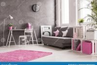 Wohnzimmer grau rosa weiss